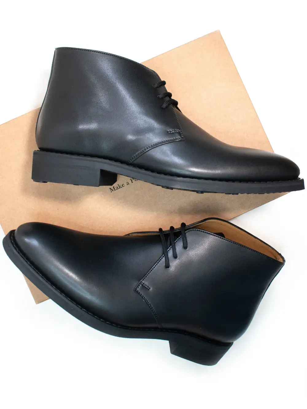 Goodyear Welt Vegan Leather Desert Boots