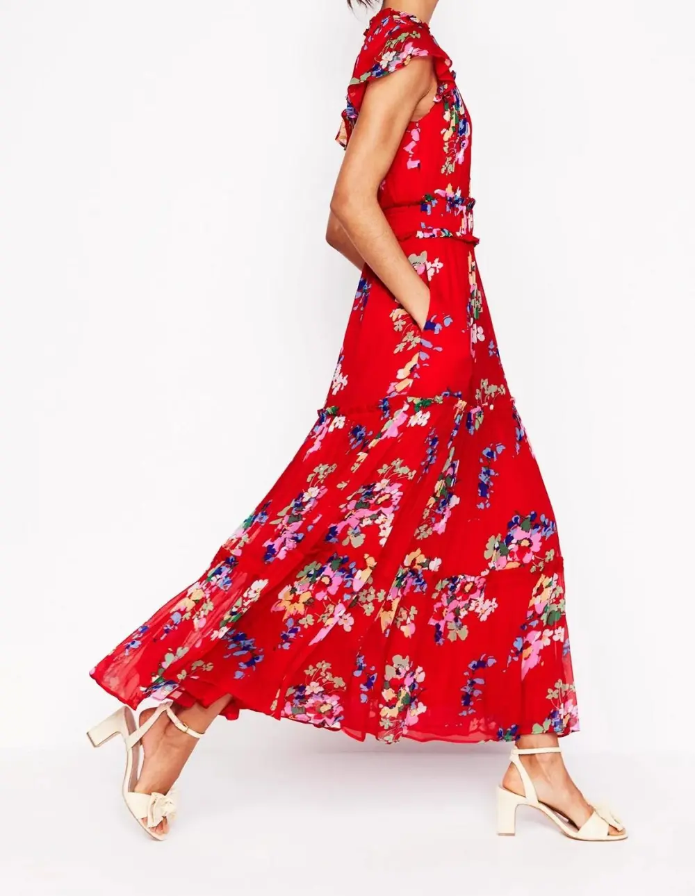 Crew Neck Elegant Style Dress