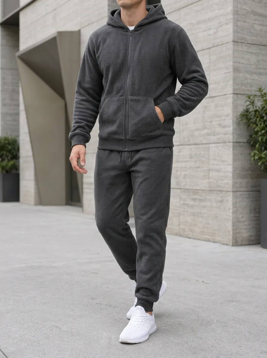 Men's Everyday Fleece Sweatshirt and Track Pants Set