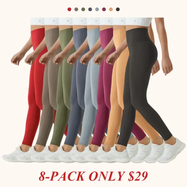 High Waisted Tummy Control Side Pocket Shaping Training Leggings – 🔥 40% OFF Today Only!