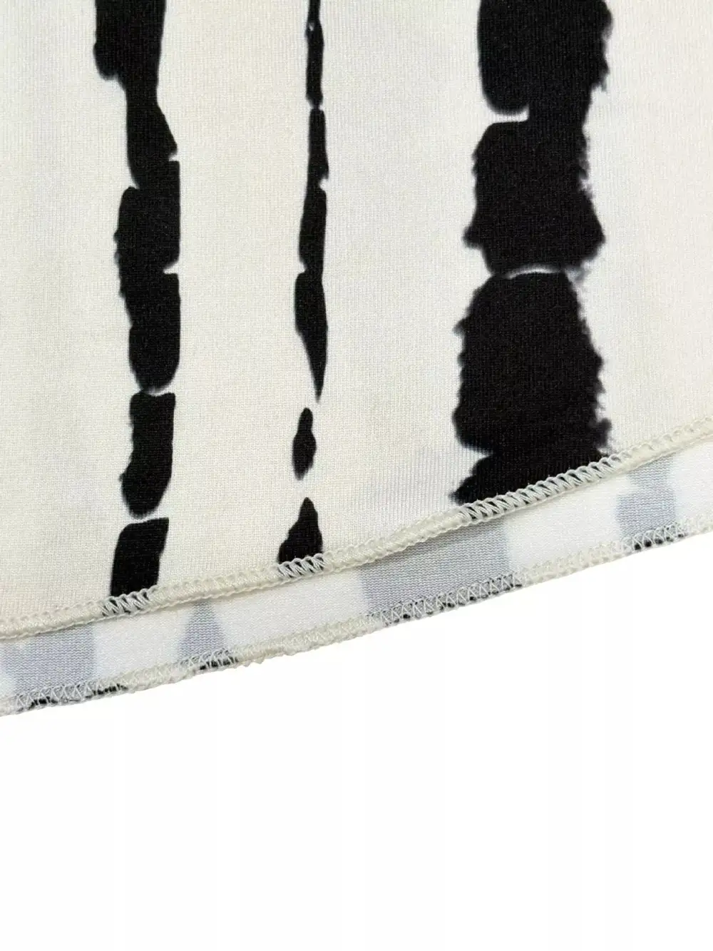 Plain Smocked Asymmetrical Skirt
