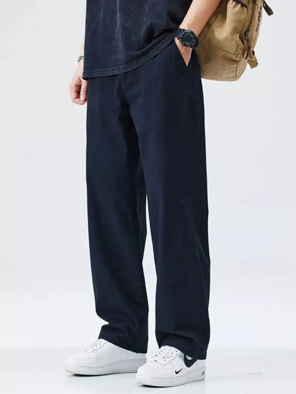 Men's Full Size Casual Loose Fit Carpenter Pants