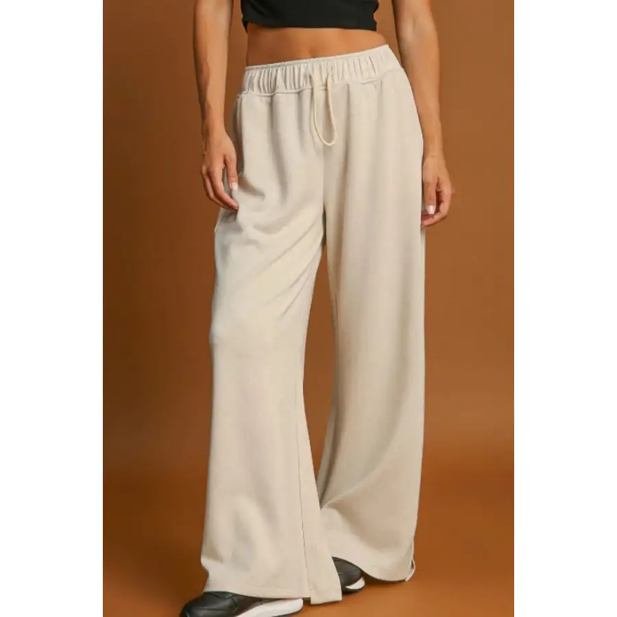 Graceful Drawstring Wide Leg Pants