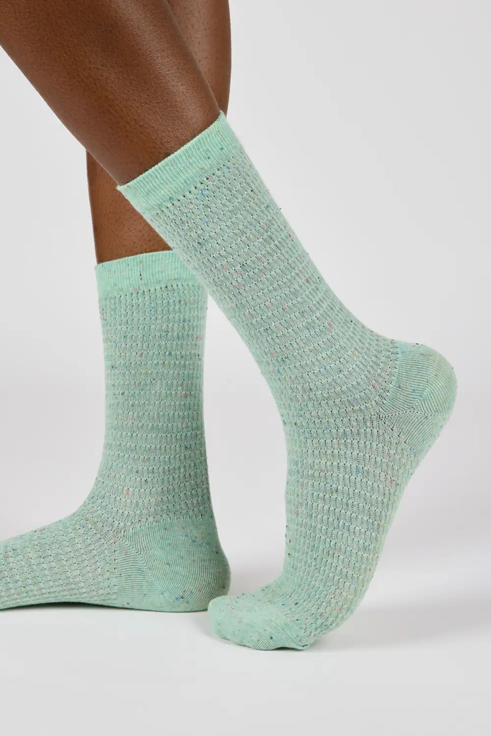 Rainbow Fleck Scrunch Stretch Socks