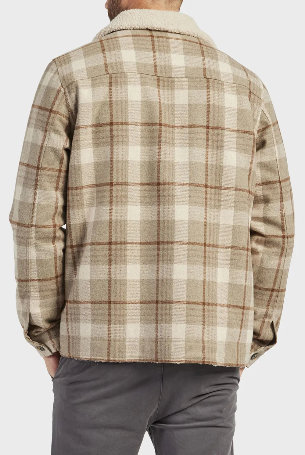 Checkered Plaid Jacket with Collar