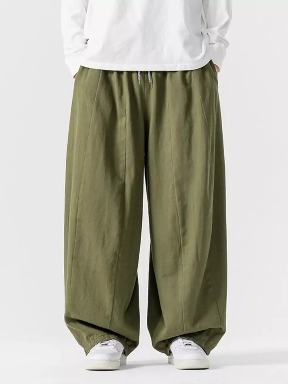 Men's Plus Size Loose Fit Drawstring Waist Casual