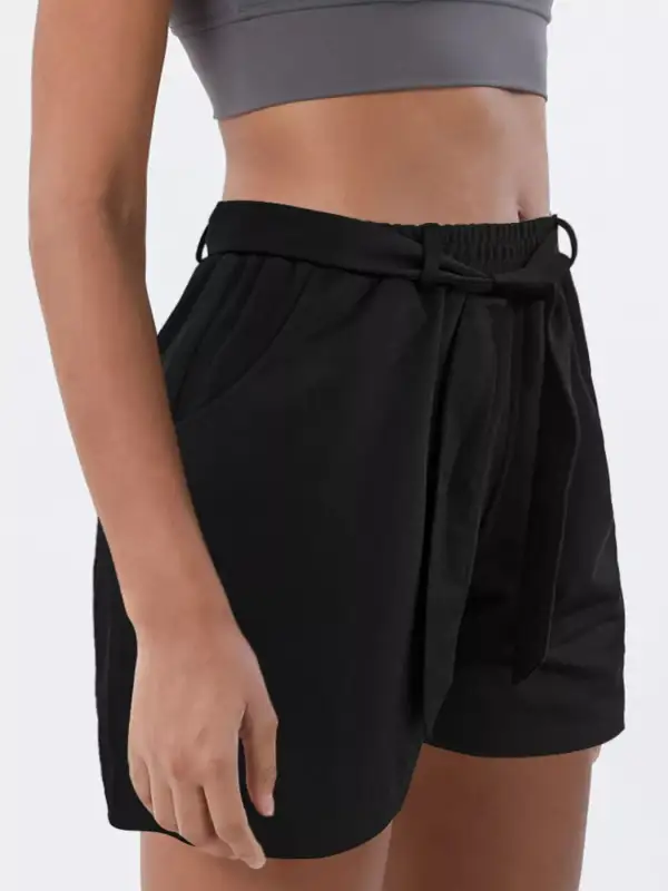 Tied High-Waist Shorts