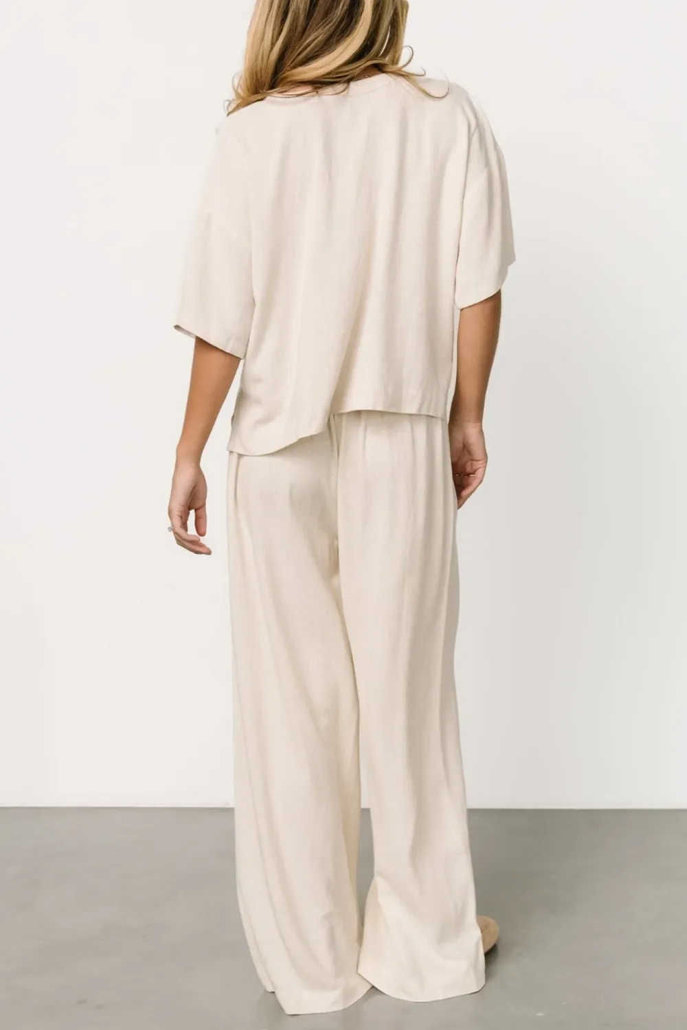 Classic White Loose Soft Pants