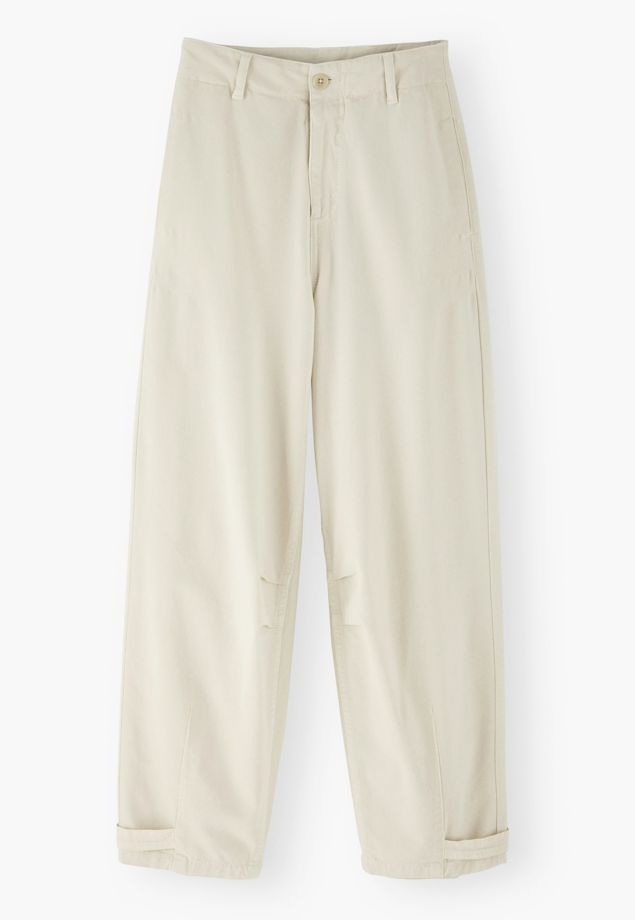 Adjustable-hem trousers
Stretch cotton