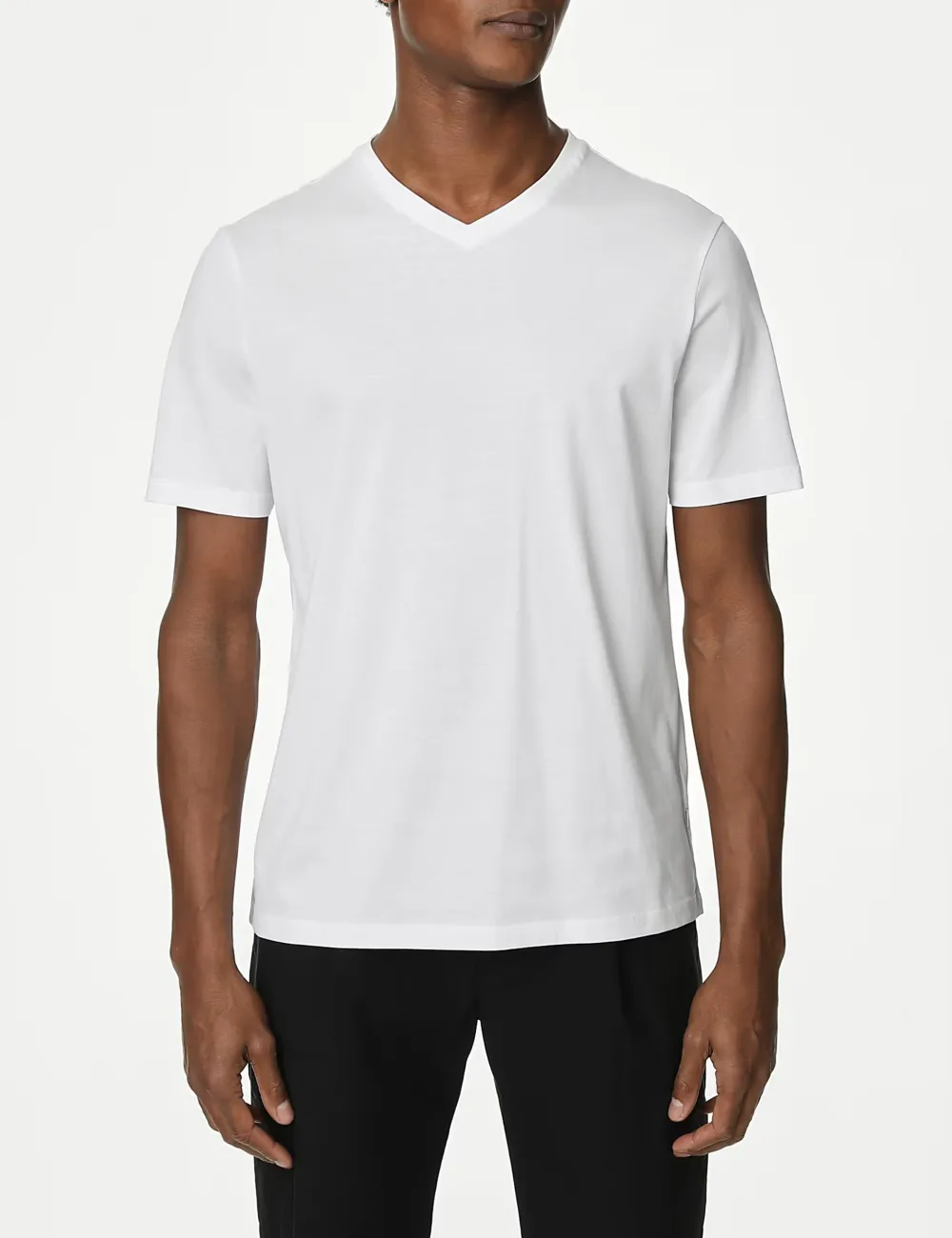 Pure Cotton V-Neck T-Shirt