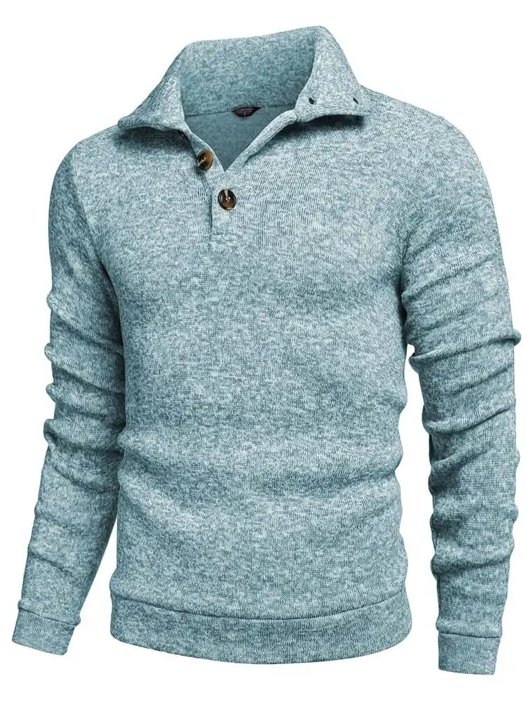 Casual Thermal Texured Knitted Sweatshirt Hoodie