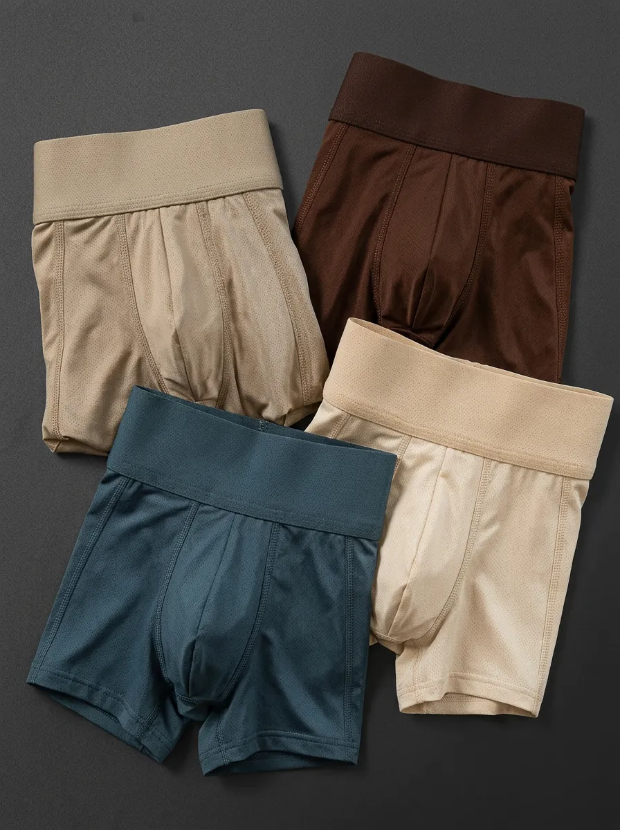 Practical Profile Men' Four Pack Boxer Briefs