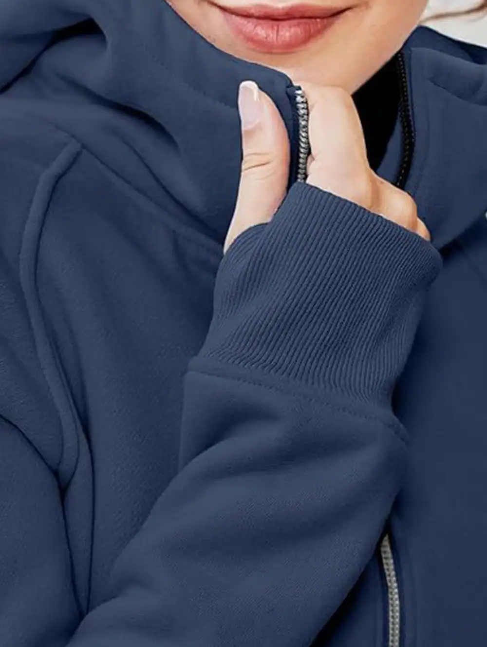 Hooded Short Fleece Sweatshirt Shorts