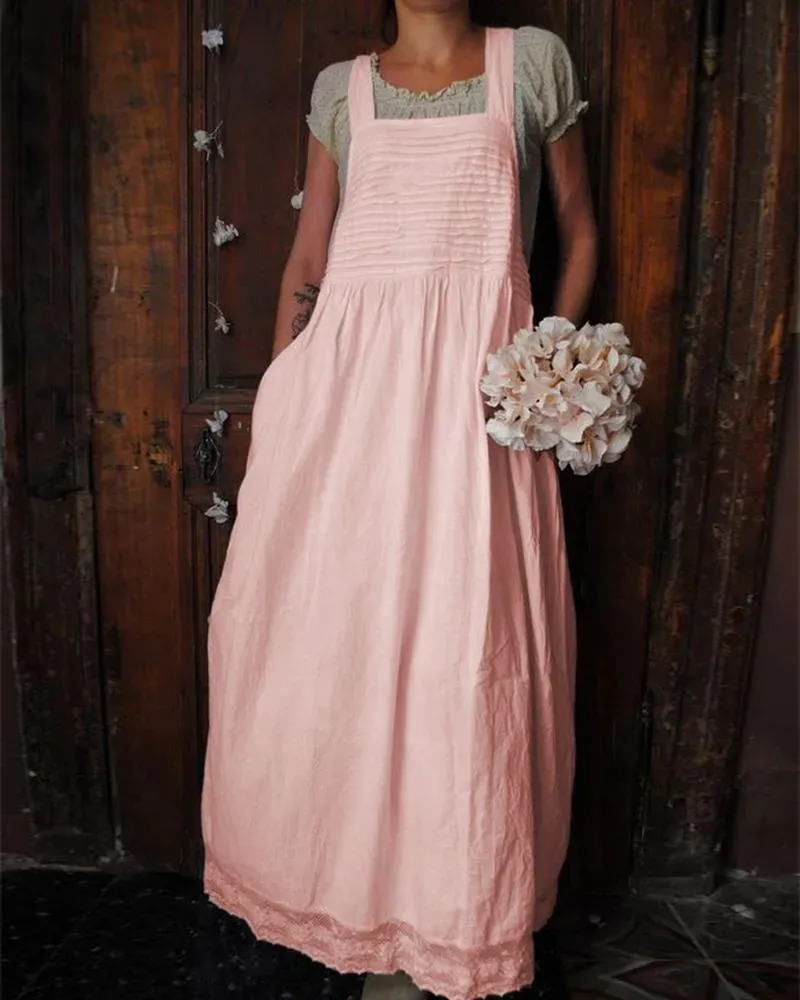 Solid Casual Long Dress
