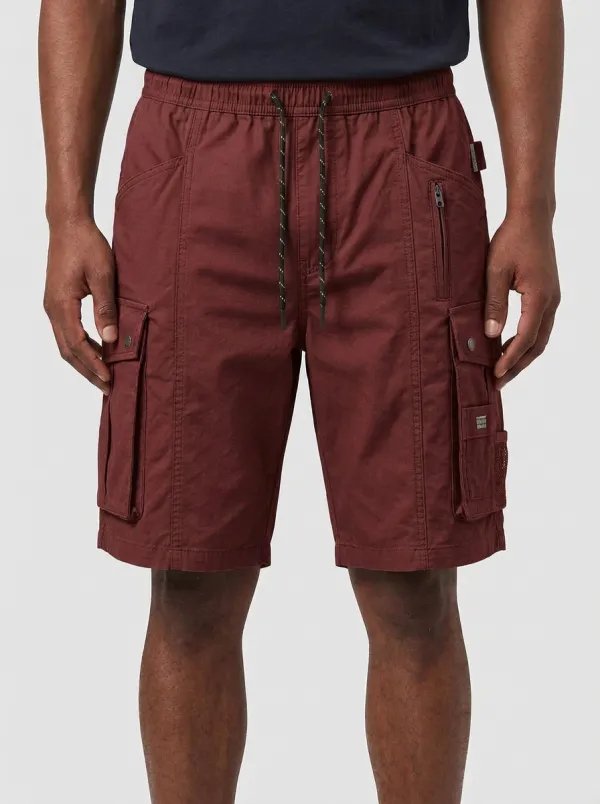 Men's Olive Green Multi-Pocket Tactical Cargo Shorts
