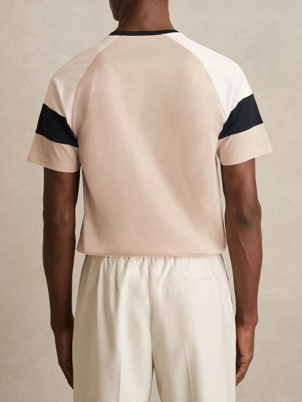 Men's Round Neck Mercerized Cotton Short Sleeves