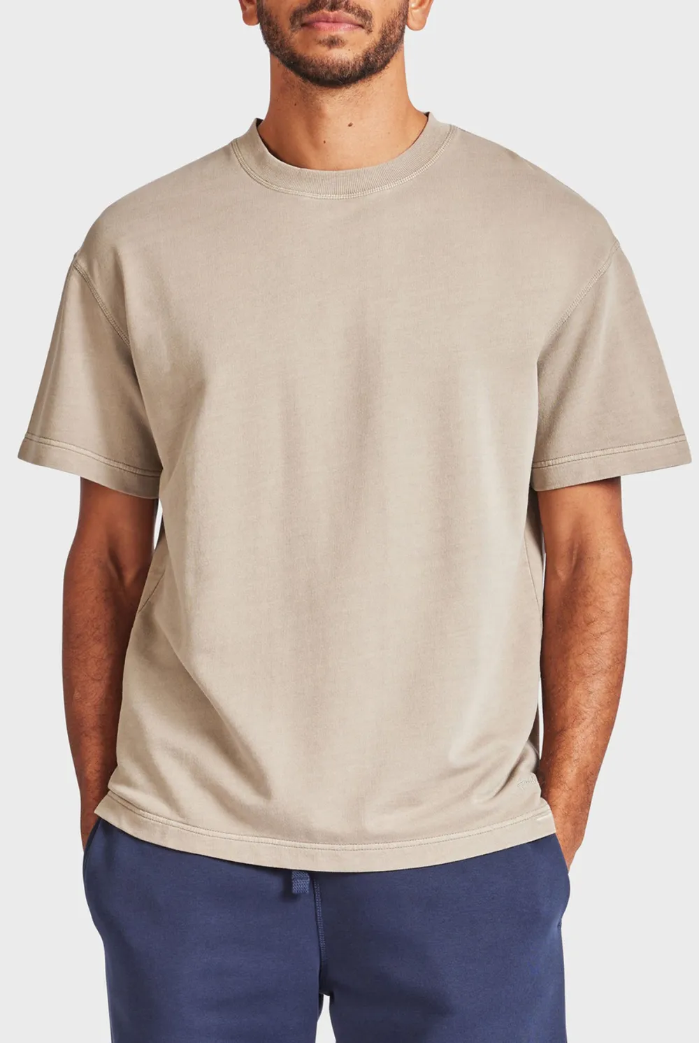 Seasponge Colored Short Sleeve Crew Neck Tee