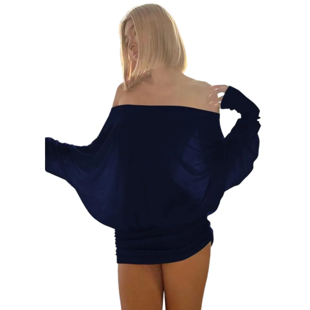 🦃 Thanksgiving Dress Alert: Off-Shoulder Ruched Slim Fit - OPAQUE Long Sleeve | Bold Flawless 👗🔥