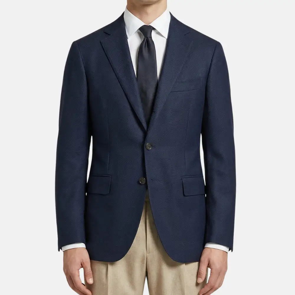 Formal Wool Tailored Blazer Jacket