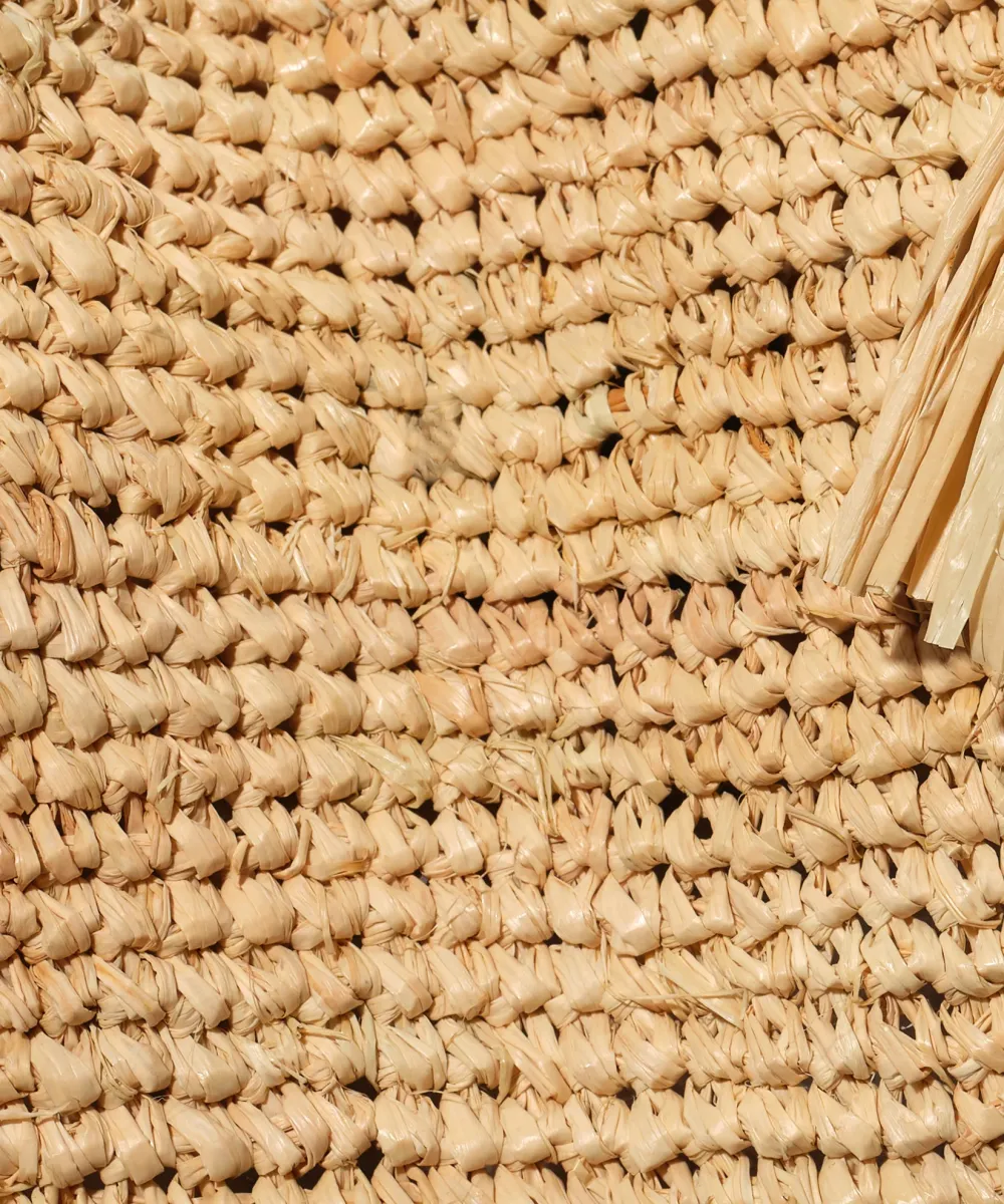 Vacation Essential Raffia Packable Tote Bag