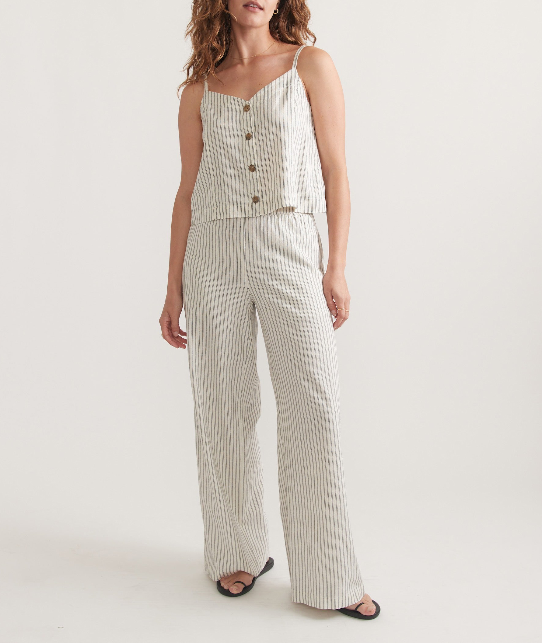 Striped Linen Trousers
