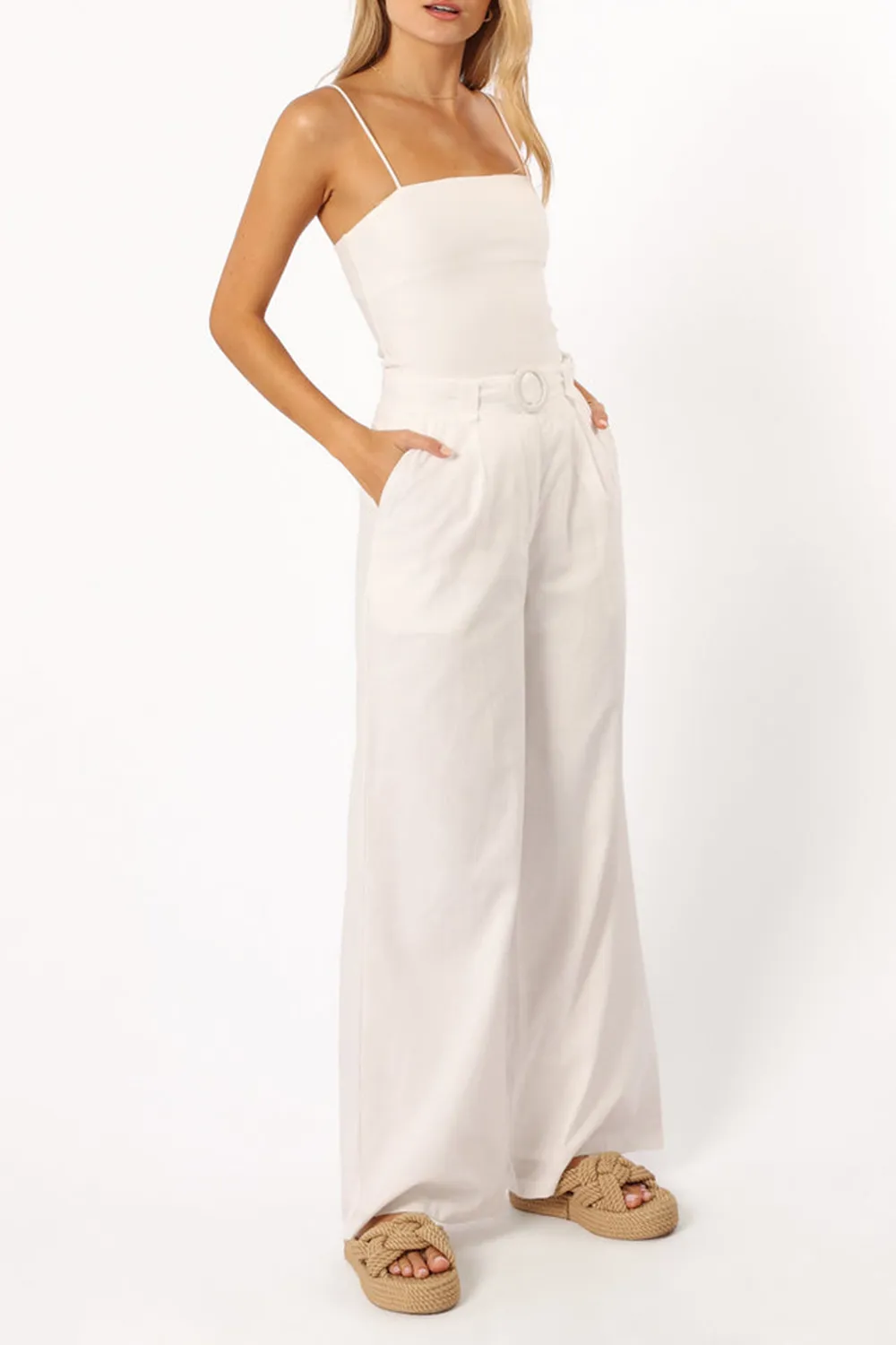 WHITE CASUAL STYLE PANT
