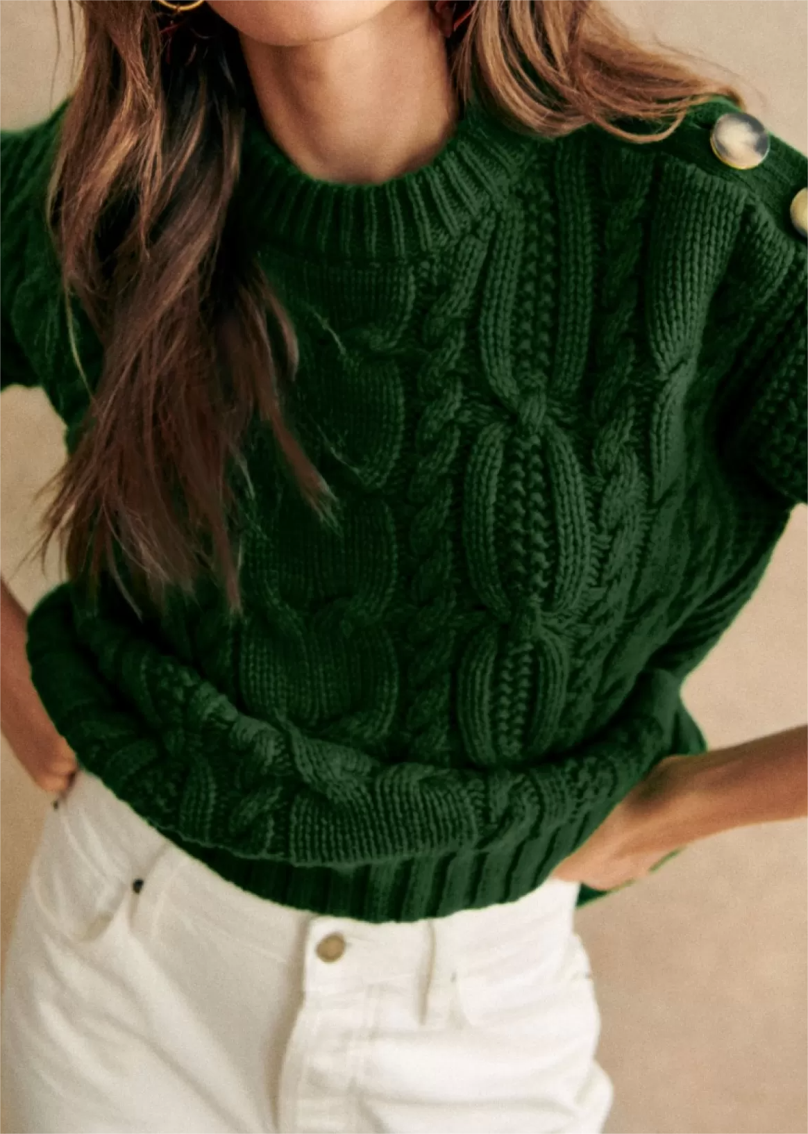 Cable Knit Detail Knitwear