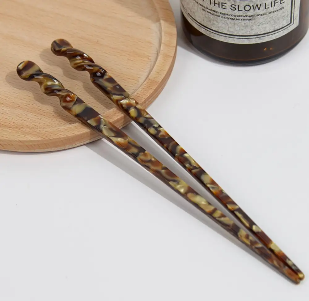 Simple Marbled Hair Pin