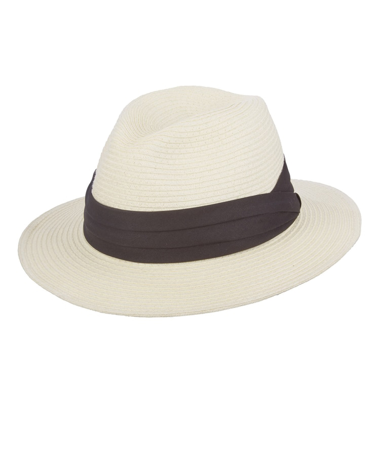 Elegant White Panama Hat for Summer