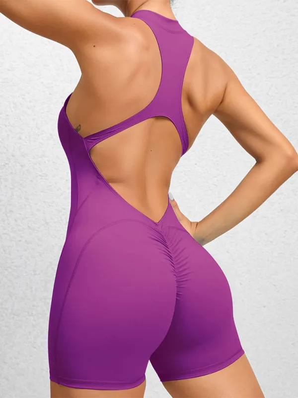 Tight Zippered Sports Yoga Peach Hips Pants