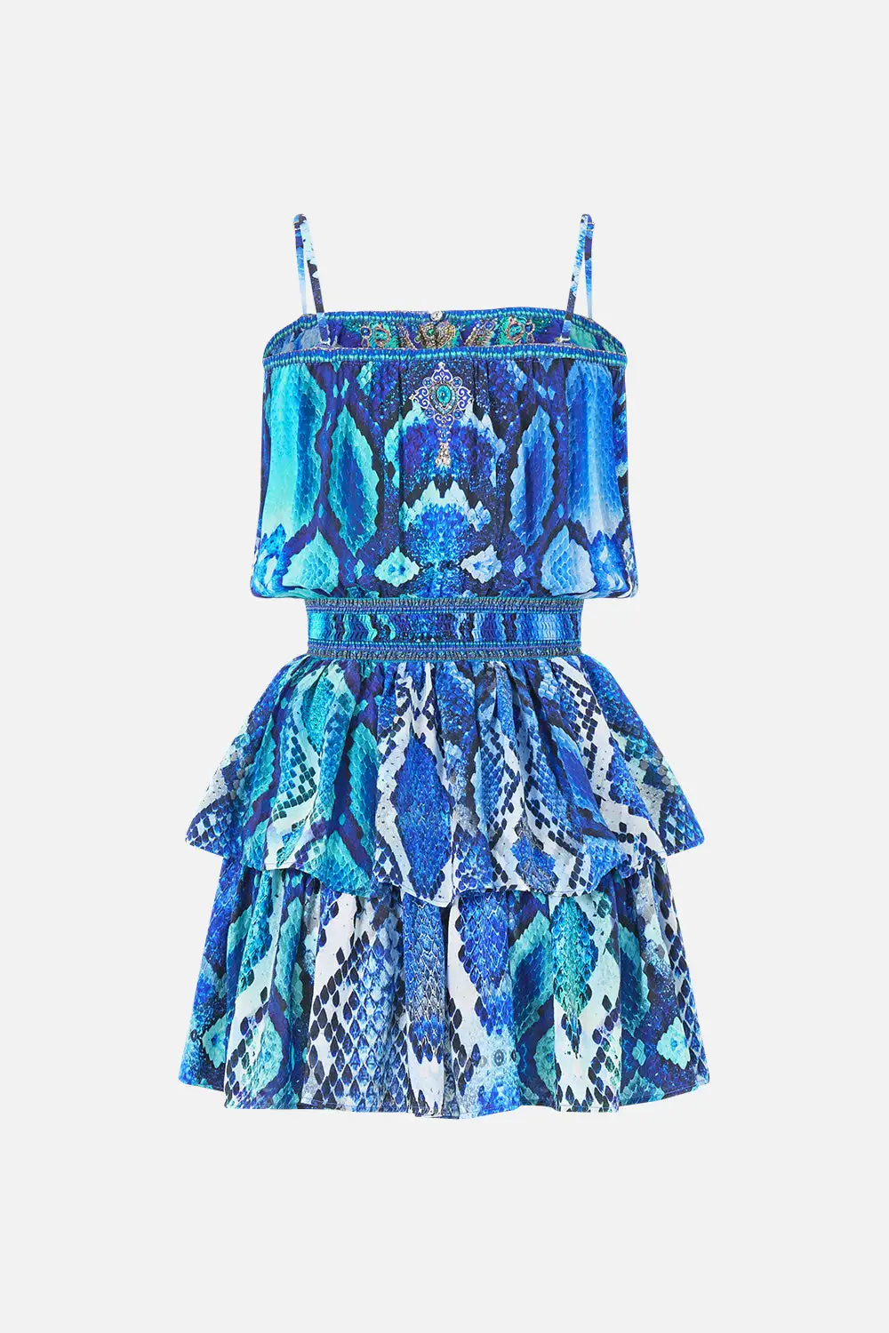 Shirred Waist Mini Dress