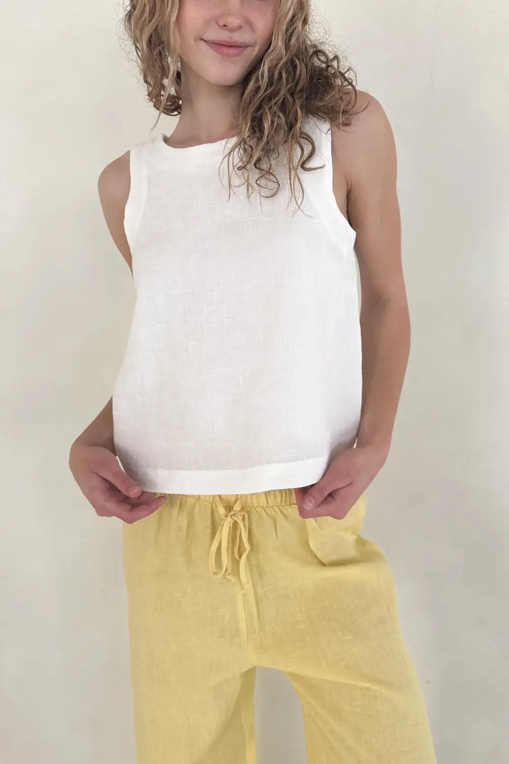Quiet Detail Soft Linen Blend Top