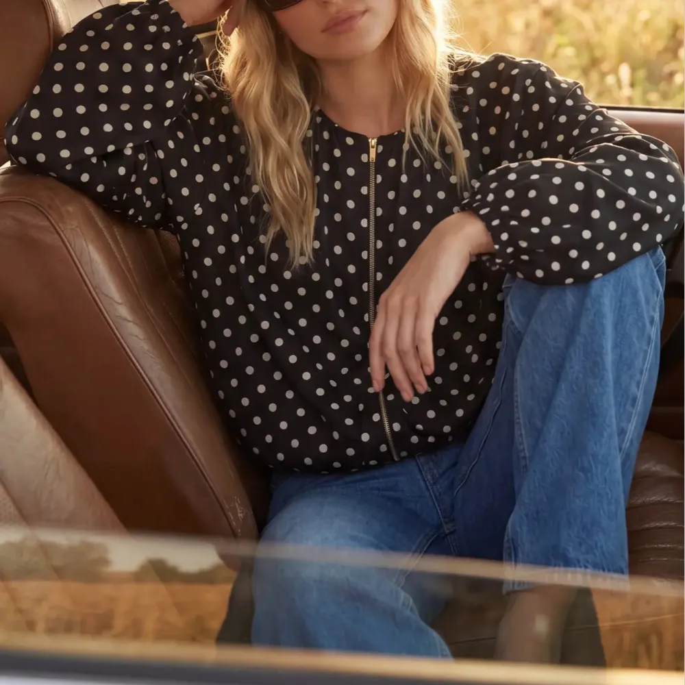 Satin Polka Dot Jacket