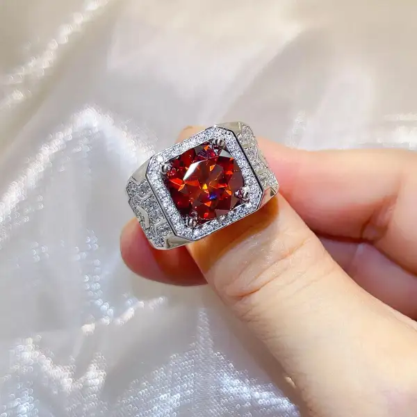 Sterling Silver Moissanite Understated Ring