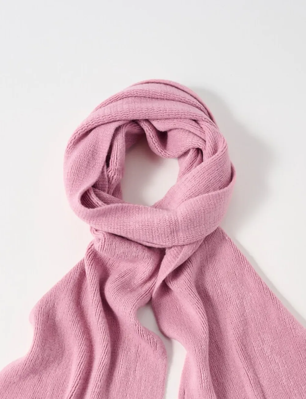 Lightweight And Soft Lavender Knitted Scarf