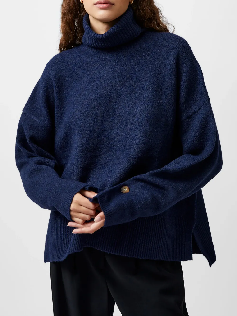Fashionable Soft Turtleneck Loose Sweater