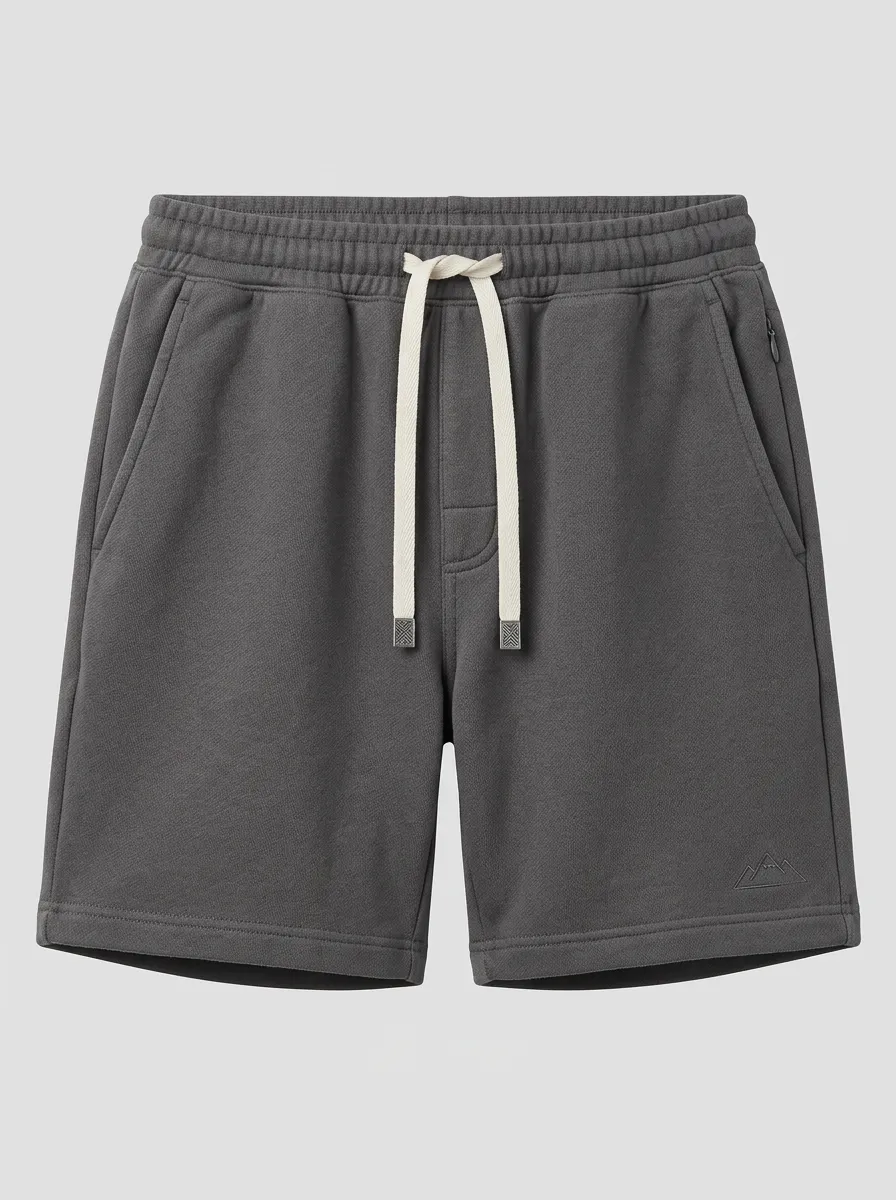 Men's Outdoor Hiking Mountain Printed Drawstring Shorts