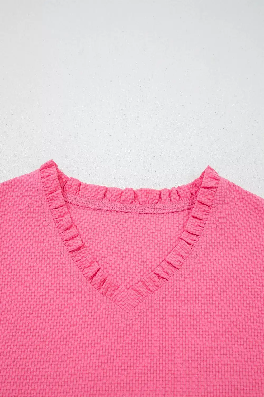 V-Neck Puff Sleeve Blouse