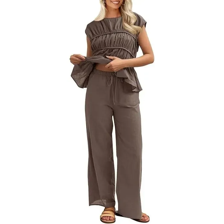 🎉Hot Sale🔥-Women's Cotton-Linen Two-Piece Set