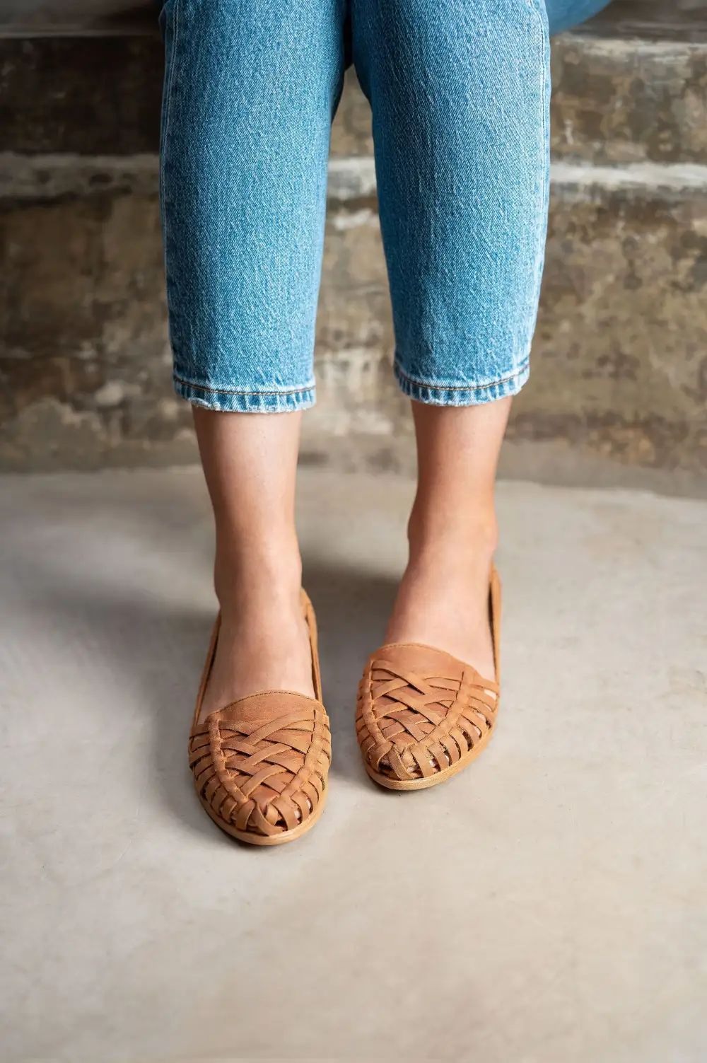 Artisan Weave Woven Huarache Sandals
