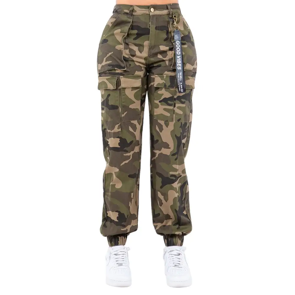 High-Waist Utility Cargo Pants