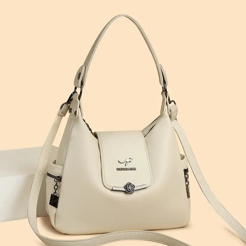 Classic Soft Zip-Top Crossbody Bag