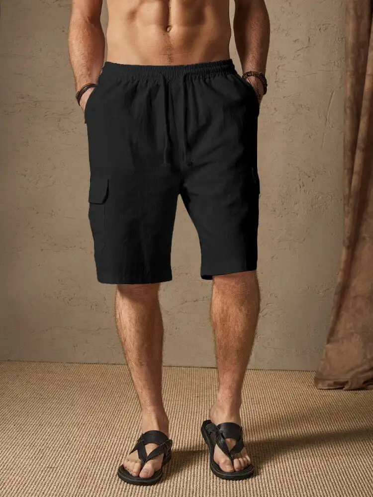 Linen Shorts with Pockets