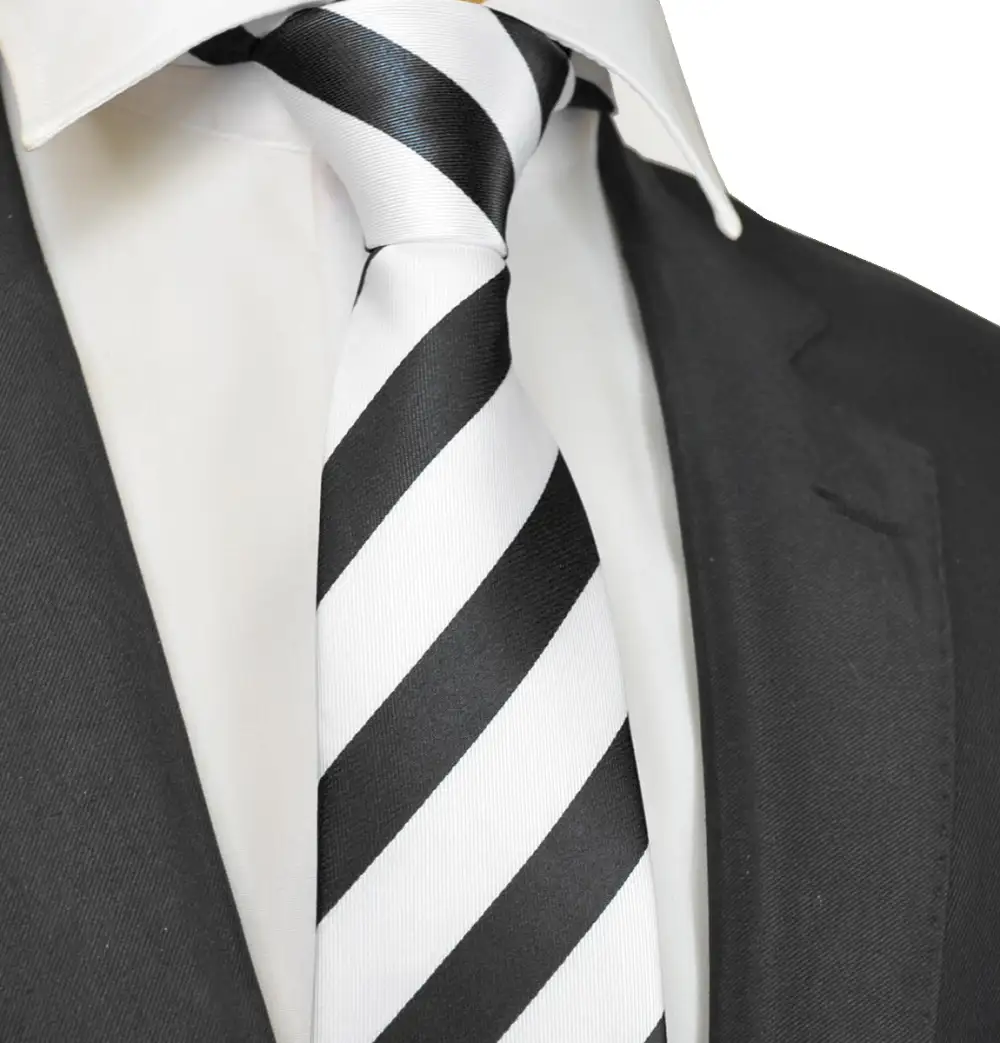 Polished Striped Men's Necktie