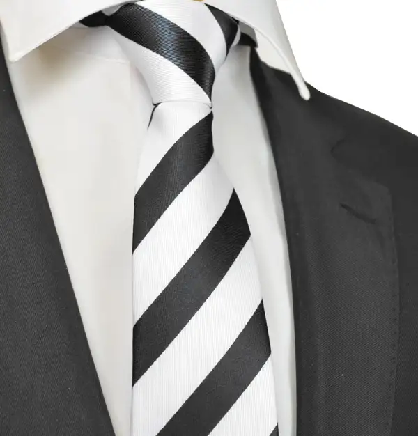 Polished Striped Men's Necktie