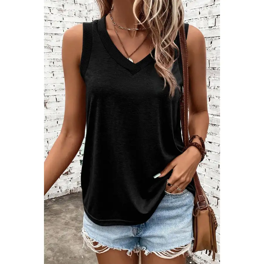 Wide-Strap Tank Top