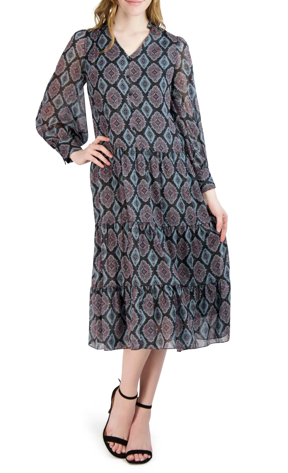 Tiered Midi Day Dress