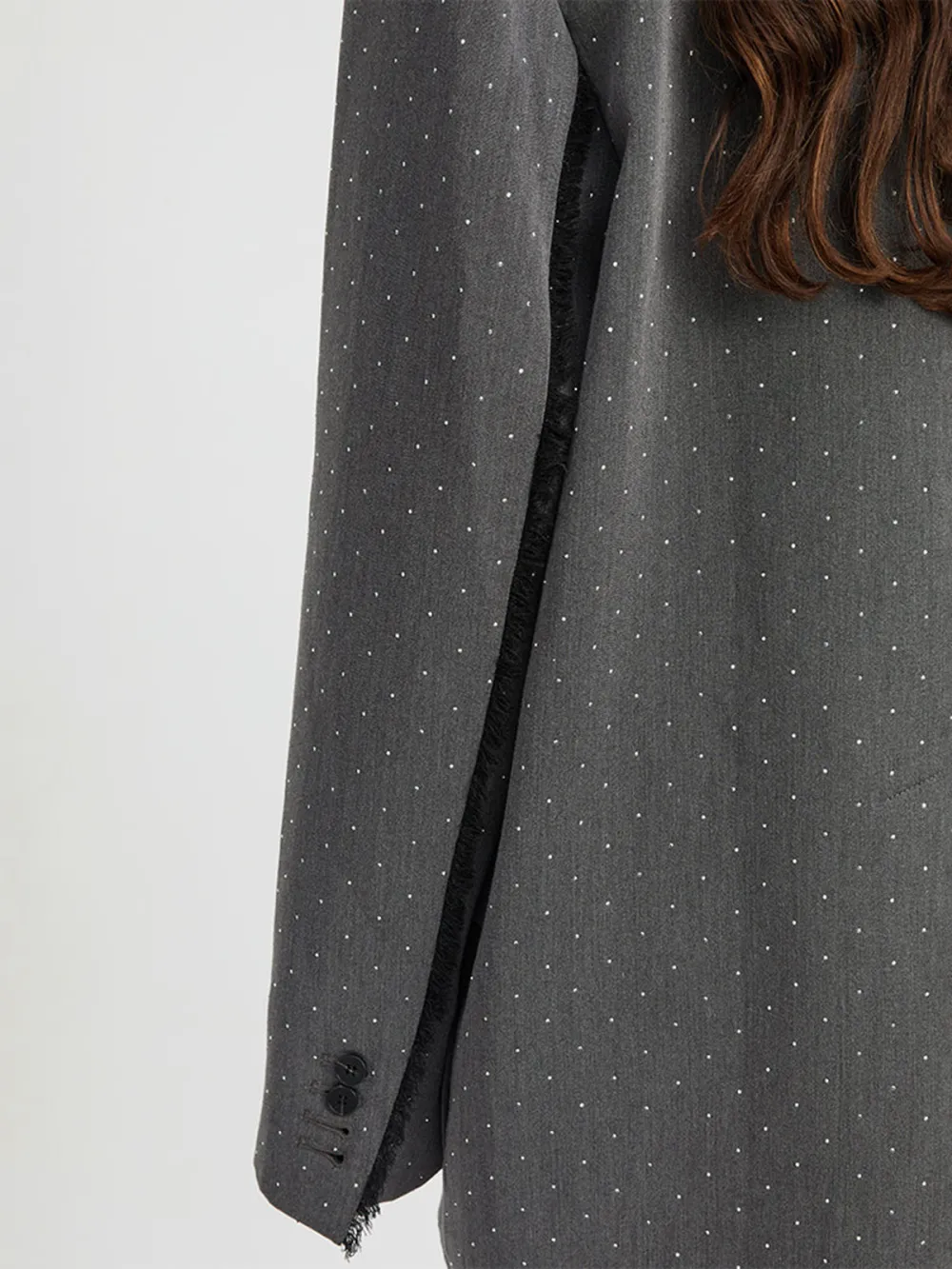 Oversized Slhouette Casual Style  Blazer Charcoal