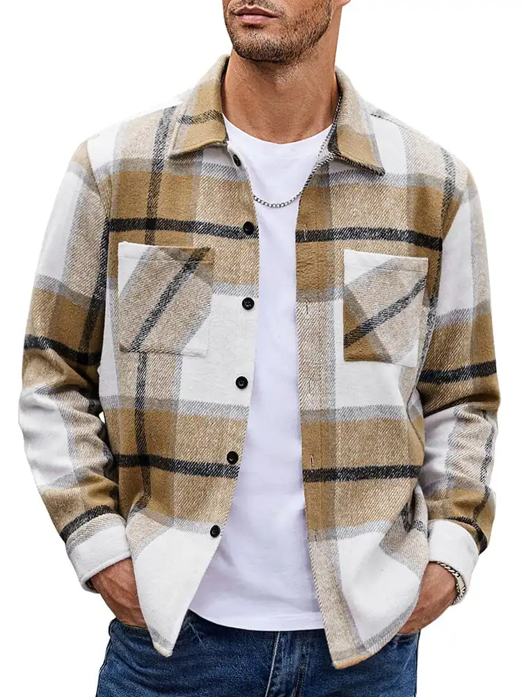 Stylish Comfy Flannel Plaid Shirt