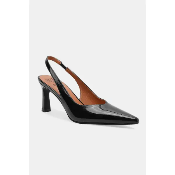 Fashion Faux Leather Point Toe Slingback Pumps